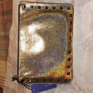 NWT Rebecca Minkoff Gold Studded Clutch